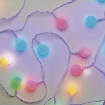 Catena luminosa natalizia a LED per esterni 40xLED/9m IP44 multicolore