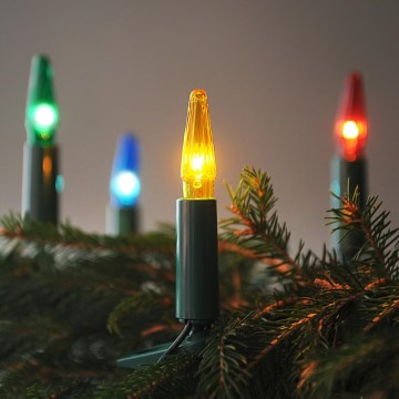 Catena luminosa natalizia ASTERIA 16xE10 13,5m multicolore, Prodotto nella Repubblica Ceca