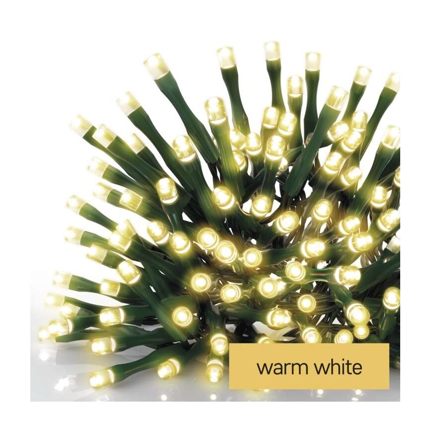 Catena luminosa natalizia da esterno a LED 180xLED/23m IP44 bianco caldo