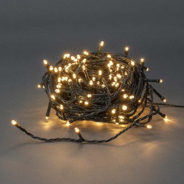 Catena luminosa natalizia da esterno a LED 180xLED/7 funzioni 16,5m IP44 bianco caldo