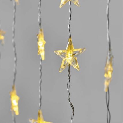 Catena luminosa natalizia da esterno a LED 30xLED/3,9m IP44 stelle