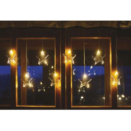 Catena luminosa natalizia da esterno a LED 8xLED/5,84m IP44 stelle