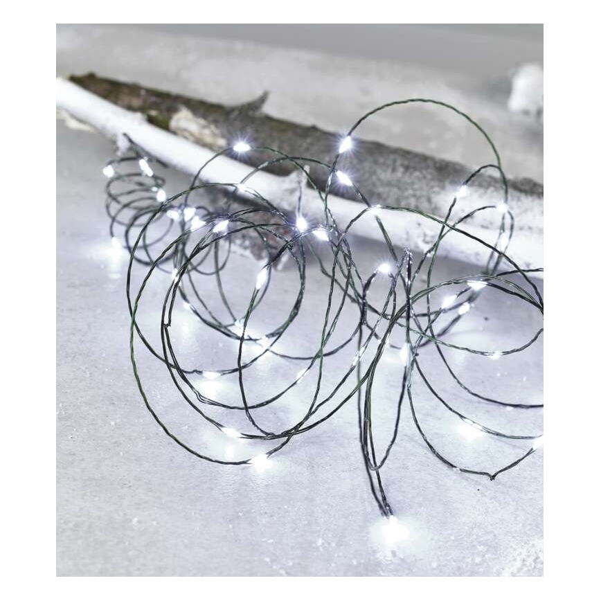 Catena luminosa natalizia da esterno LED 75xLED/12,5m IP44 bianco freddo