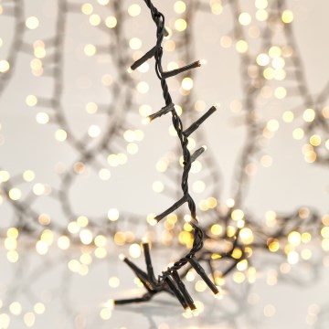 Catena luminosa natalizia da esterno LED SNAKE 800xLED/12W/230V 19,1 m IP44 bianco caldo