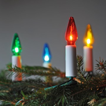 Catena luminosa natalizia FELICIA 16xE10 13,5m multicolore, Prodotta nella Repubblica Ceca