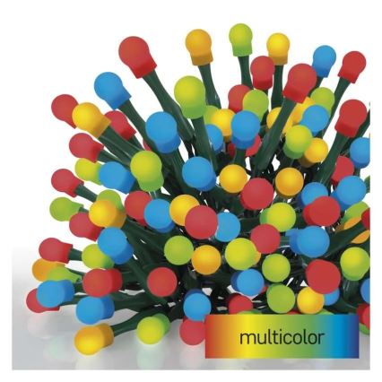 Catena luminosa natalizia LED 200xLED/8 funzioni 25m IP44 multicolore