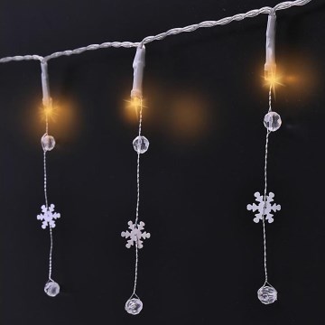Catena luminosa natalizia LED 20xLED/2xAA 2m bianco caldo
