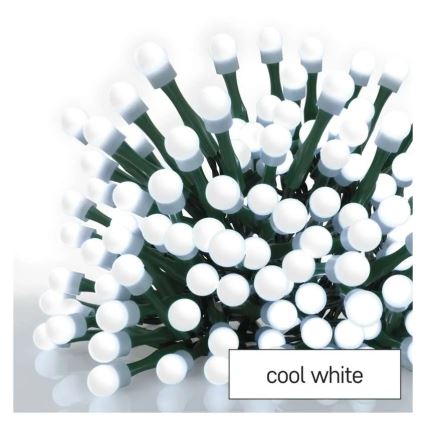 Catena luminosa natalizia LED 300xLED/8 funzioni 35m bianco freddo