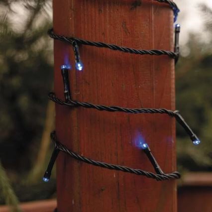 Catena luminosa natalizia LED da esterno 100xLED/10m IP44 blu