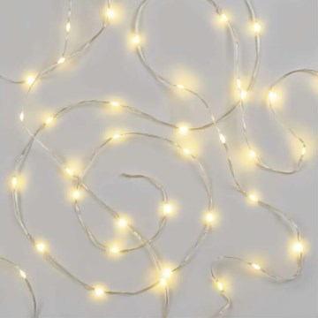 Catena luminosa natalizia LED da esterno 120xLED/17m IP44 bianco caldo