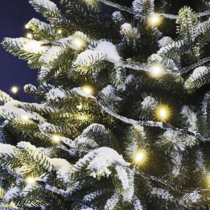 Catena luminosa natalizia LED da esterno 50xLED/5m IP44 bianco caldo