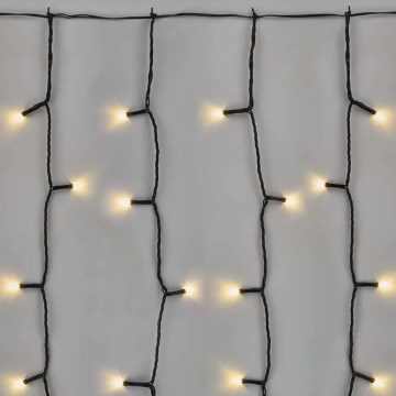 Catena luminosa natalizia LED per esterni 100xLED/1x2m IP44 bianco caldo