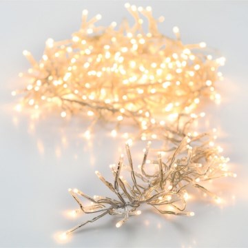 Catena luminosa natalizia LED per esterni 3000xLED/230V/8 funzioni 24,8 m IP44 bianco caldo
