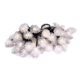 Catena luminosa natalizia LED per esterni 40xLED/15m IP44 bianco caldo
