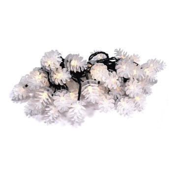 Catena luminosa natalizia LED per esterni 40xLED/15m IP44 bianco caldo