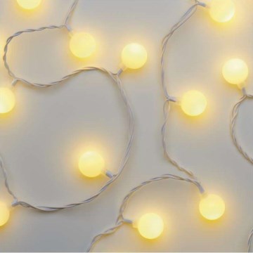 Catena luminosa natalizia LED per esterni 40xLED/9m IP44, bianco caldo