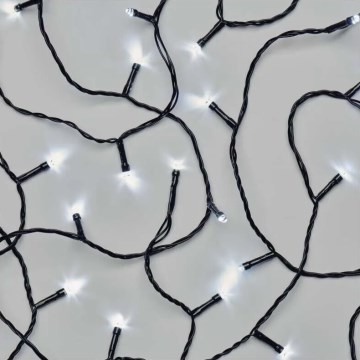 Catena luminosa natalizia LED per esterni 50xLED/5m IP44 bianco freddo