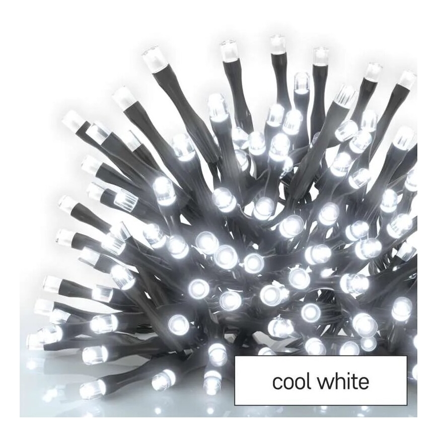 Catena luminosa natalizia LED per esterni 50xLED/5m IP44 bianco freddo