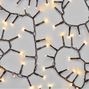 Catena luminosa natalizia LED per esterni 600xLED/17m IP44 bianco caldo
