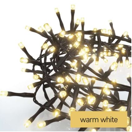 Catena luminosa natalizia LED per esterni 600xLED/17m IP44 bianco caldo
