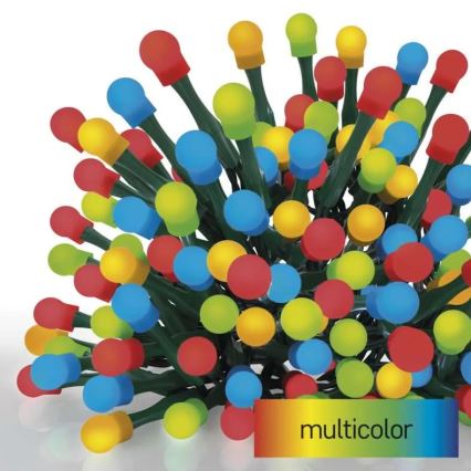 Catena luminosa natalizia LED per esterni 80xLED/8 funzioni 13m multicolore IP44