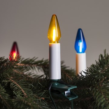 Catena luminosa natalizia LED per esterni FELICIA FILAMENT 20xE10 19m multicolore/bianco caldo IP44, Prodotto nella Repubblica Ceca