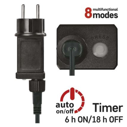 Catena luminosa natalizia LED per esterno 480xLED/8 funzioni 53m bianco freddo IP44