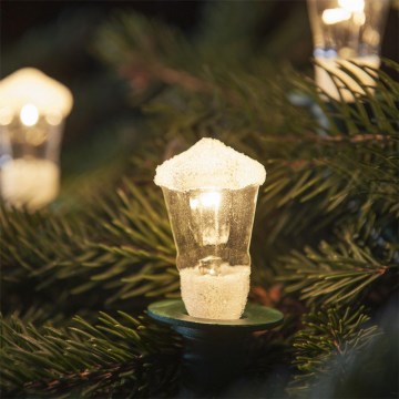 Catena luminosa natalizia LUCERNA 12xE10/10,7m bianco caldo, Prodotto nella Repubblica Ceca