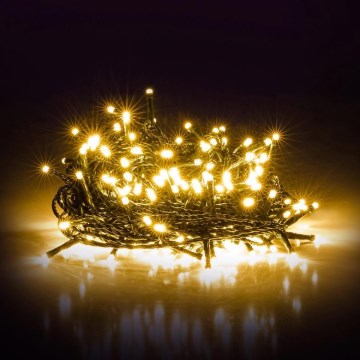Catena luminosa natalizia per esterni 1000 LED, 105 m, bianco caldo, IP44