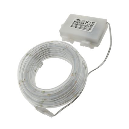 Catena luminosa natalizia per esterni 100xLED/3xAA 5,45 m IP44 multicolore