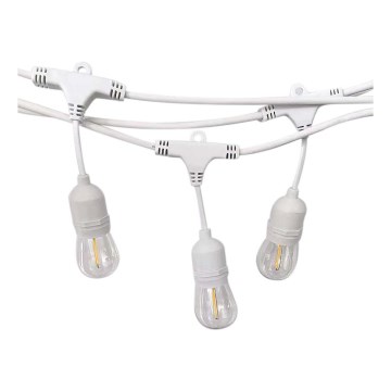 Catena luminosa per esterni STRING 15xE27/40W/230V 15m IP65