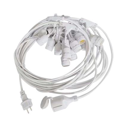 Catena luminosa per esterni STRING 15xE27/40W/230V 15m IP65
