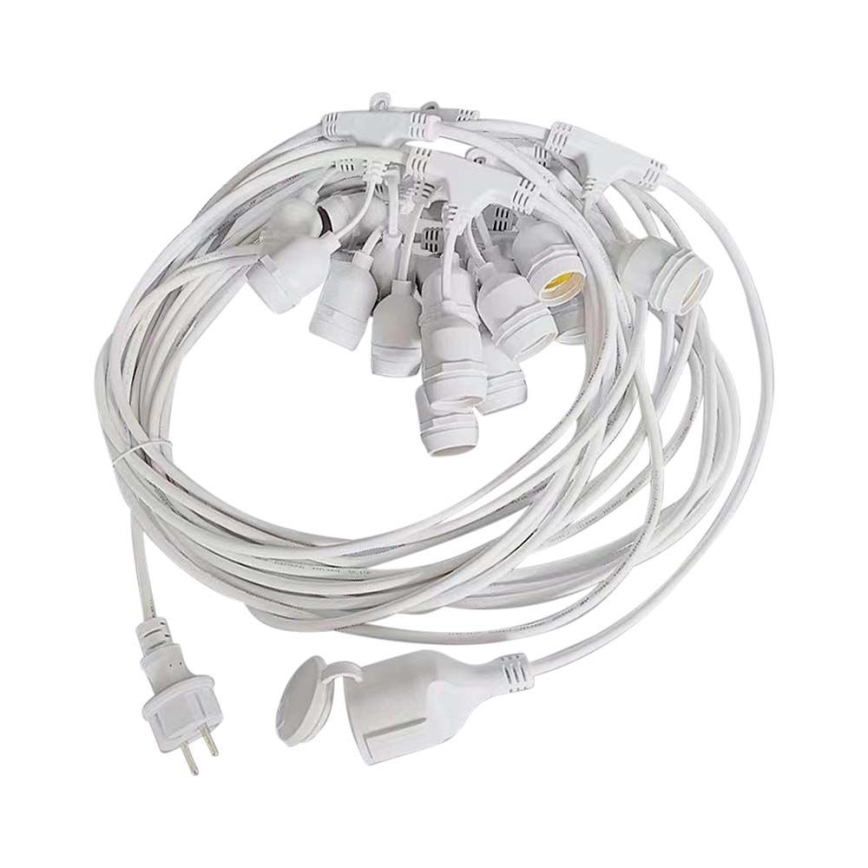 Catena luminosa per esterni STRING 15xE27/40W/230V 15m IP65