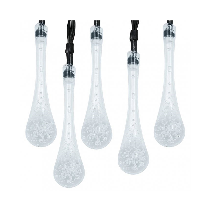 Catena luminosa solare a LED con sensore crepuscolare 20 LED / 0,72 W / 1,2 V 600 mAh 4,7 m IP44