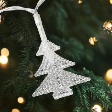 Catena natalizia da esterno a LED 20xLED/2xAA 2,2 m IP44 multicolore con alberelli