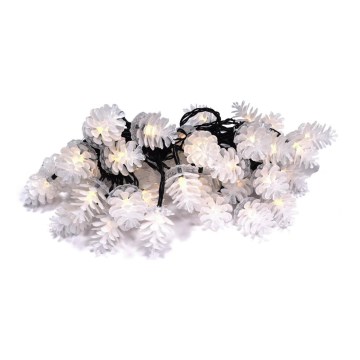 Catena natalizia da esterno a LED 80xLED/25m IP44 bianco caldo