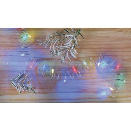Catena natalizia LED 20xLED/2xAA 2,4m multicolore