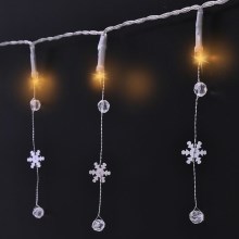 Catena natalizia LED 20xLED/2xAA 2m bianco caldo