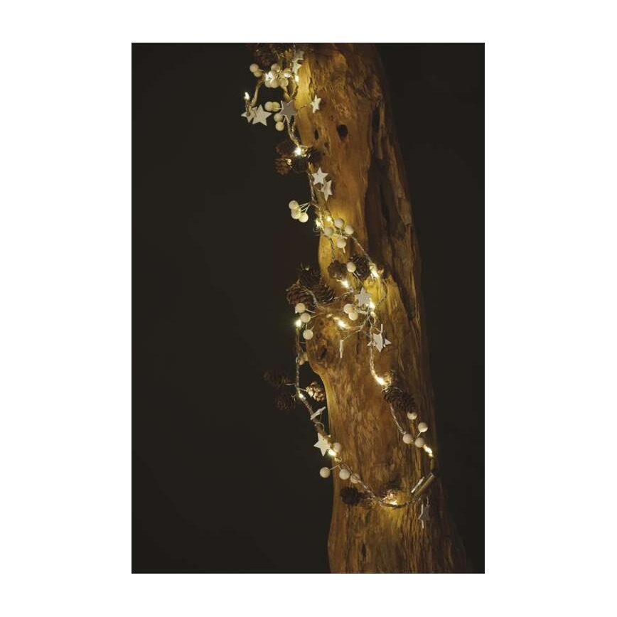 Catena natalizia LED 20xLED/2xAA 2m
