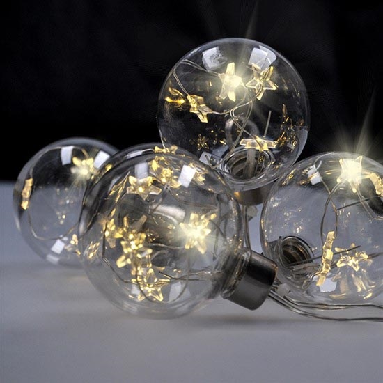Catena natalizia LED 30xLED/3xAA 2,5m bianco caldo