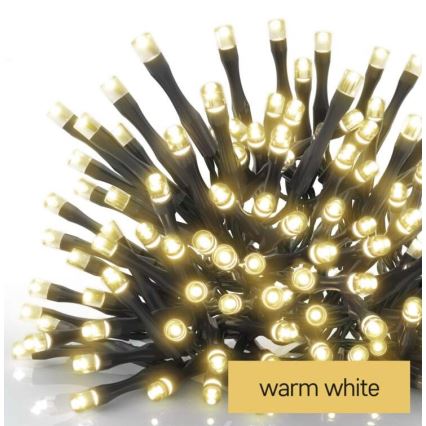 Catena natalizia LED da esterno 80xLED/3xAA 6,1m IP44 bianco caldo