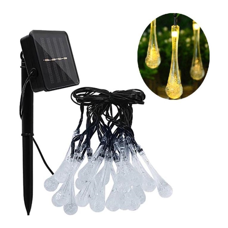 Catena solare a LED con sensore crepuscolare 20xLED/0,72W/1,2V 600 mAh 4,7m IP44