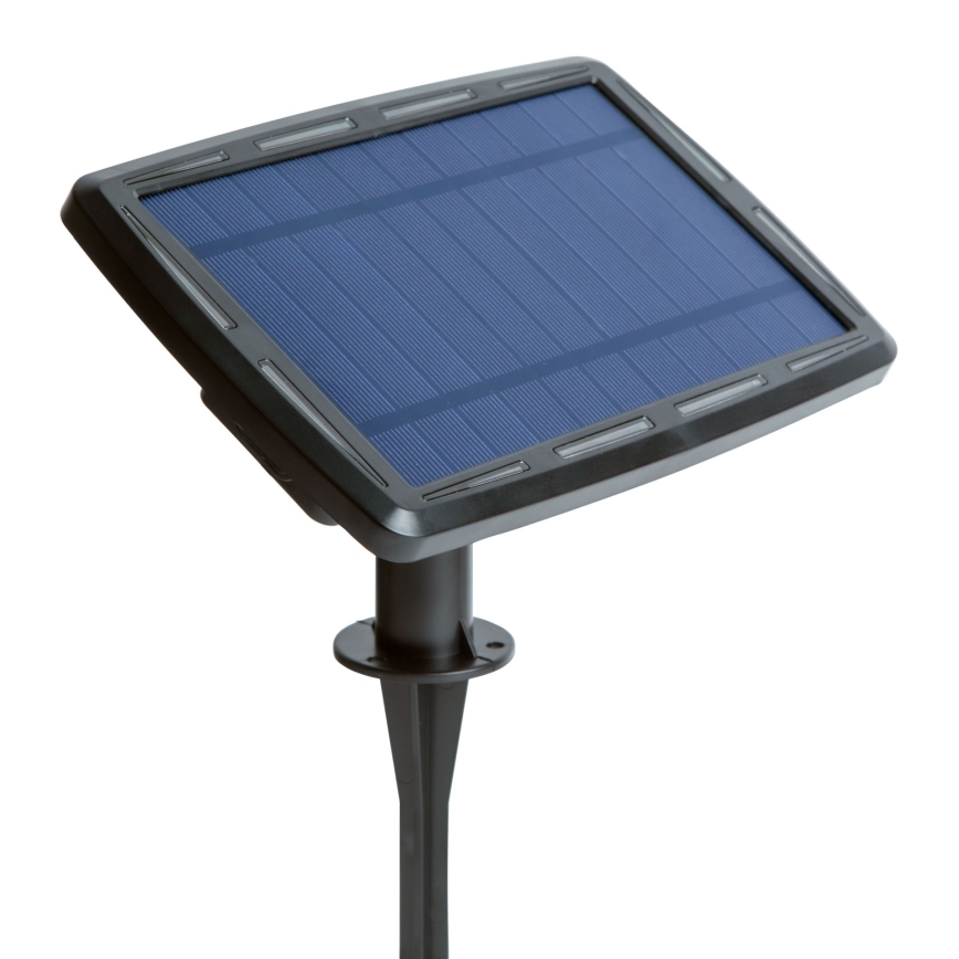 Catena solare LED dimmerabile 25xLED/1,5W/3,7/5V 2700-10000K 2200 mAh 15 m IP65 nero + telecomando