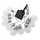 Catena solare LED 10xLED/2m IP44 bianco caldo