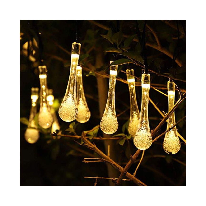 Catena solare a LED con sensore crepuscolare 20xLED/0,72W/1,2V 600 mAh 4,7m IP44