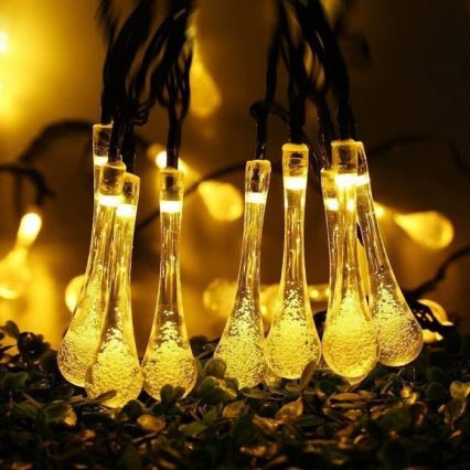 Catena solare a LED con sensore crepuscolare 20xLED/0,72W/1,2V 600 mAh 4,7m IP44
