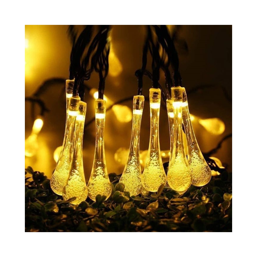 Catena solare a LED con sensore crepuscolare 20xLED/0,72W/1,2V 600 mAh 4,7m IP44