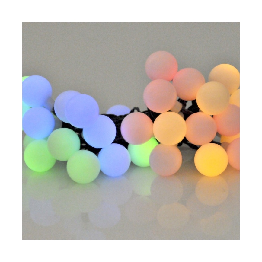 Catena solare LED RGB PARTY 30xLED/1,2V 3,9 m IP44