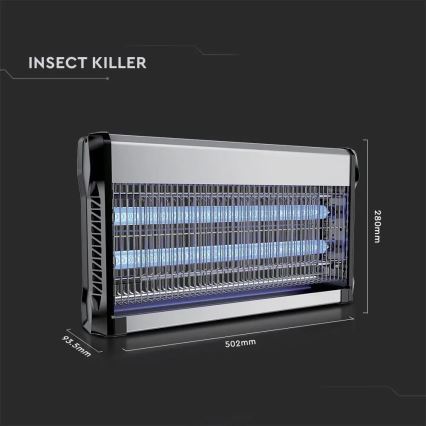 Cattura insetti elettronico 2x15W/230V 100m2