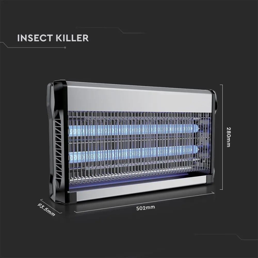 Cattura insetti elettronico 2x15W/230V 100m2